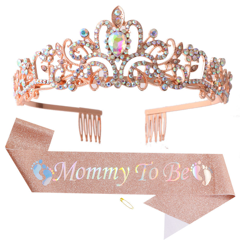 Damen Hochzeits-Tiara mit personalisiertem Band Brehn