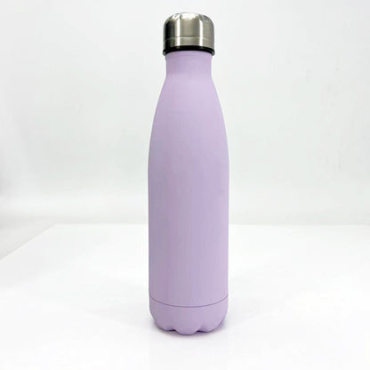 Damen stilvolle Edelstahl Trinkflasche mit rutschfester Silikonhülle Brehn