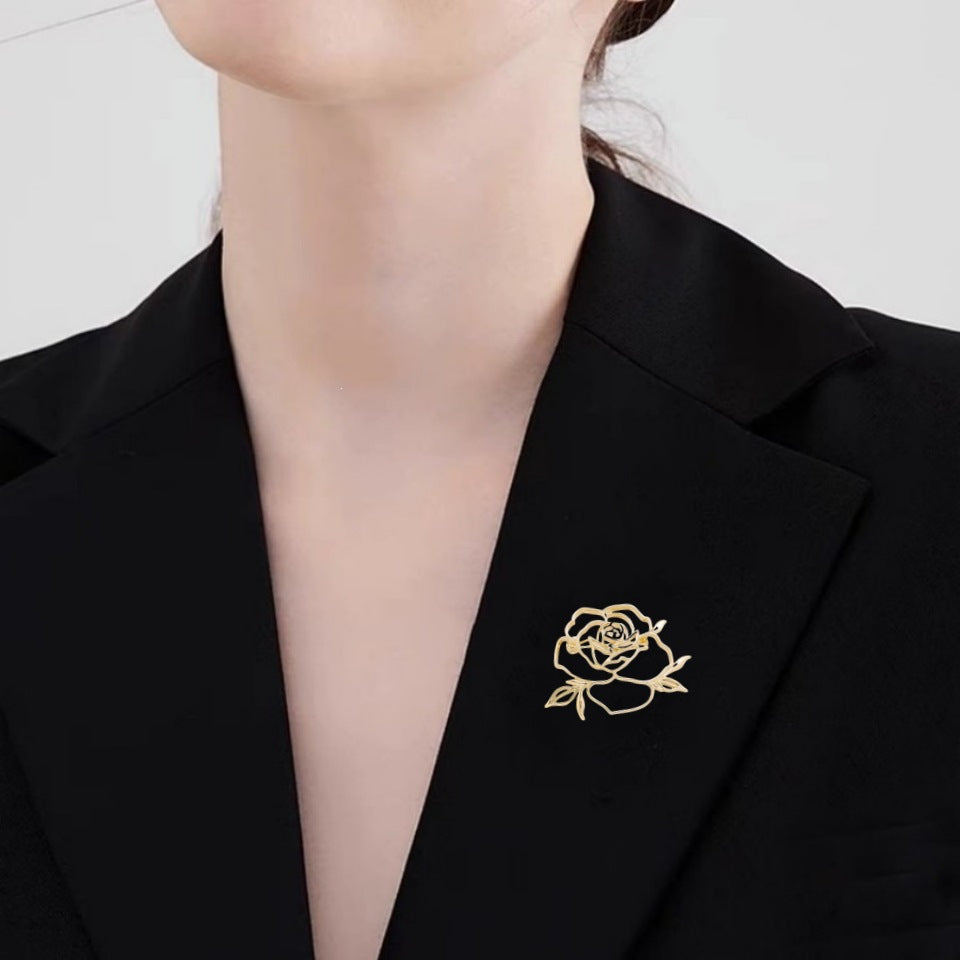 Elegante Rosé Brosche Brehn