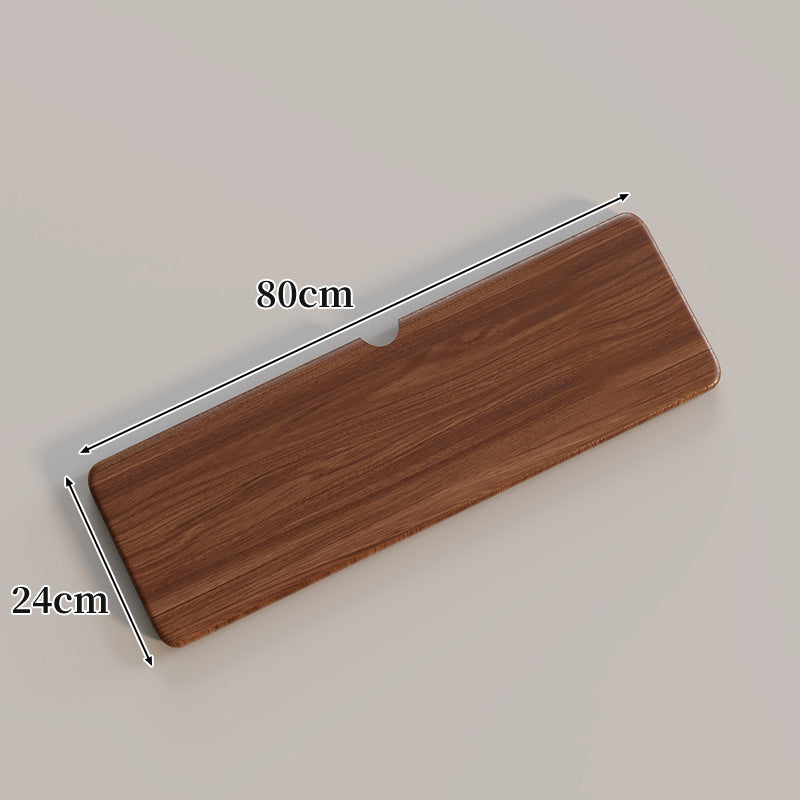 Ergonomische Massivholz-Tastatur-Handballenablage mit Kabelschlitz