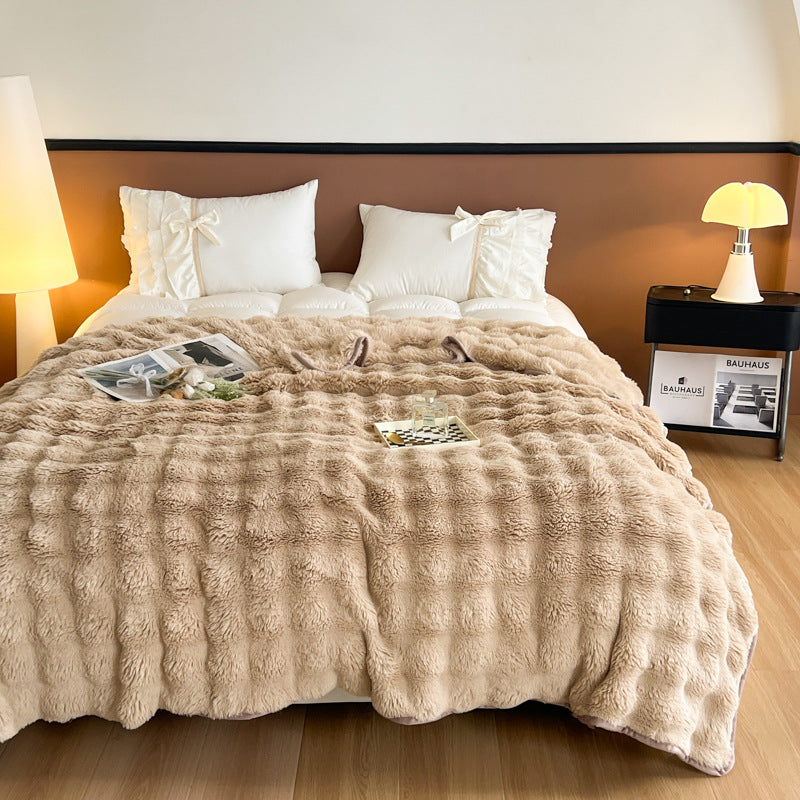 Ultra-weiche strukturierte Fleece-Decke Brehn