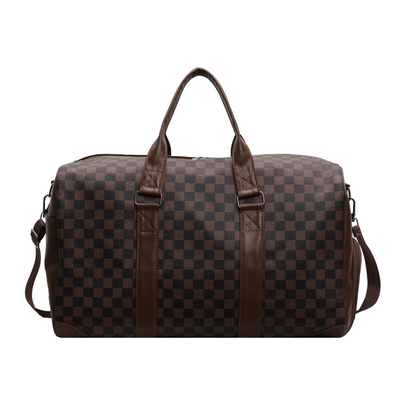 Stylische karierte Reisetasche Brehn