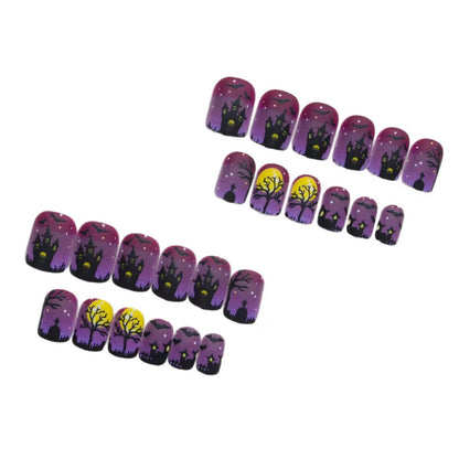 Halloween Nagelkunstset mit Gruseligen 3D-Motiven Brehn