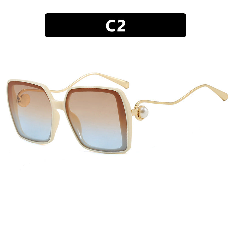 Damen modische quadratische Brille mit elegantem Metallrahmen und einzigartigen Akzenten Brehn