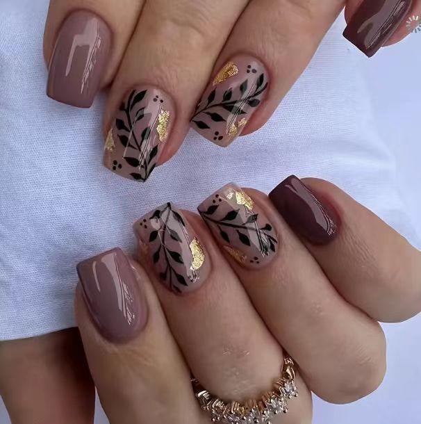 Elegantes Botanisches Nail Art Set Brehn