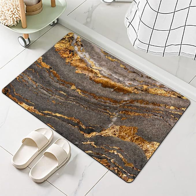 Stylische Wasserabweisende Badematte Brehn