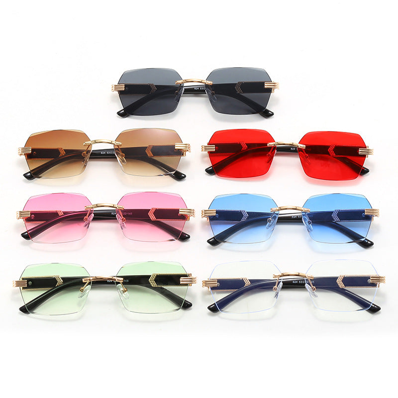 Damen Trendige geometrische Sonnenbrille Brehn