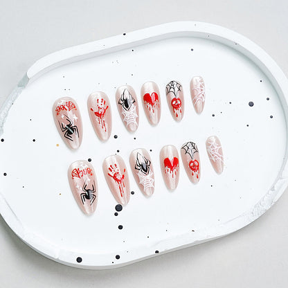 Halloween-Themen Press-On Nagelkollektion Brehn
