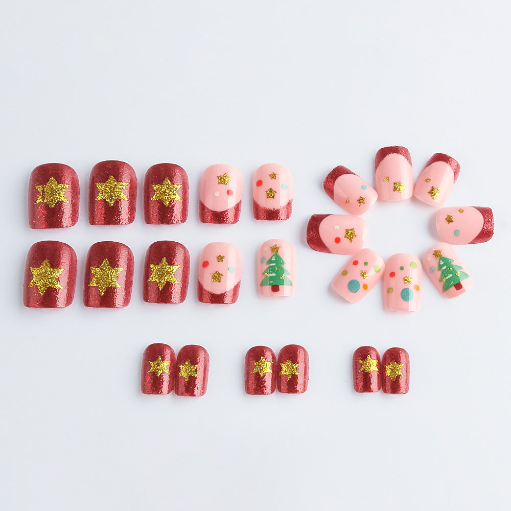 Festliche Weihnachts-Themen Gel-Nagelkunst Set Brehn