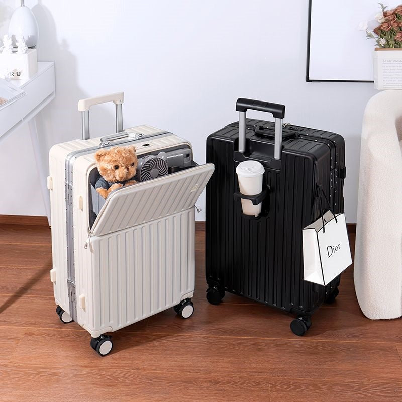 Trolley Koffer Mit Innovativem Stauraum Und Integriertem Sicherheitssystem Brehn