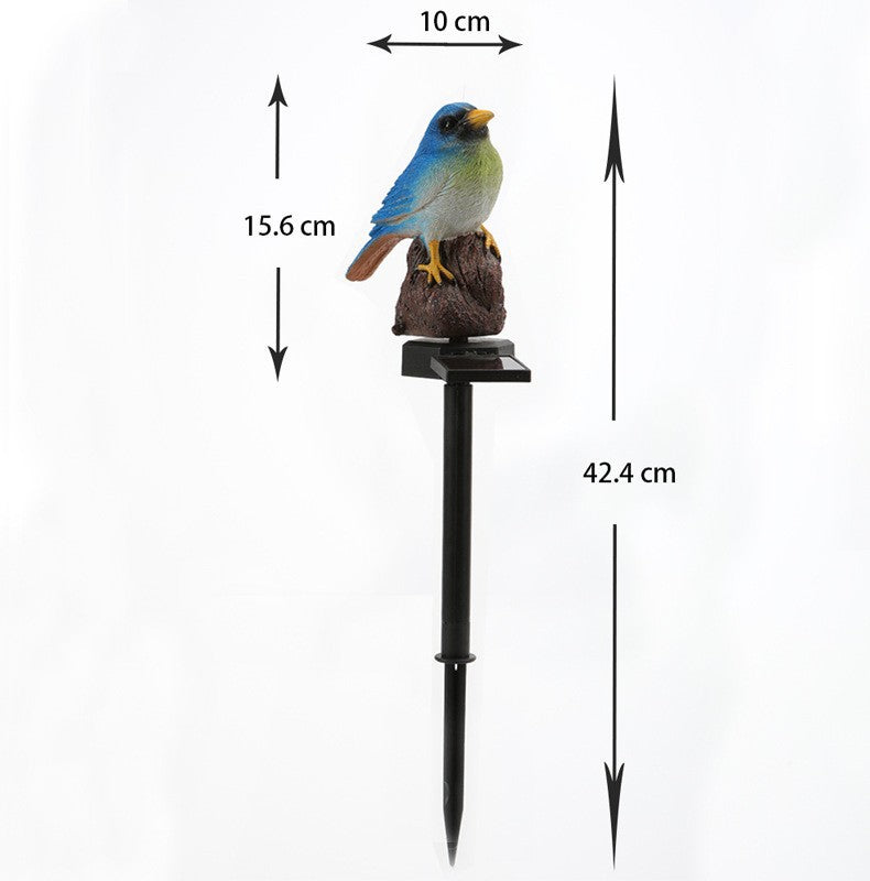 Realistischer Solar-Vogel-Gartenstecker Mit Bewegungssensor Und Wetterfestem Design Brehn