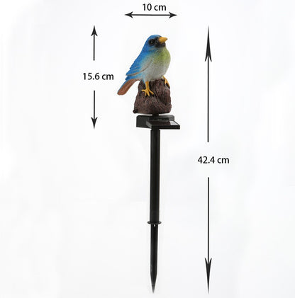 Realistischer Solar-Vogel-Gartenstecker Mit Bewegungssensor Und Wetterfestem Design Brehn