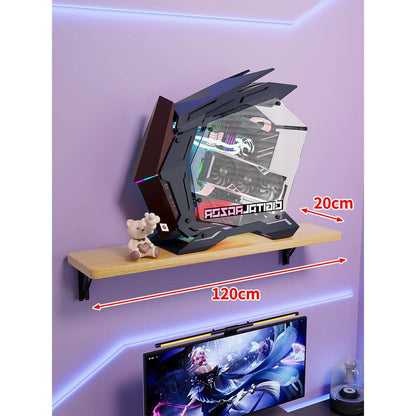 Wandmontage-Schwimmregal für Mid-Tower-Gaming-PC mit verstärkten Halterungen