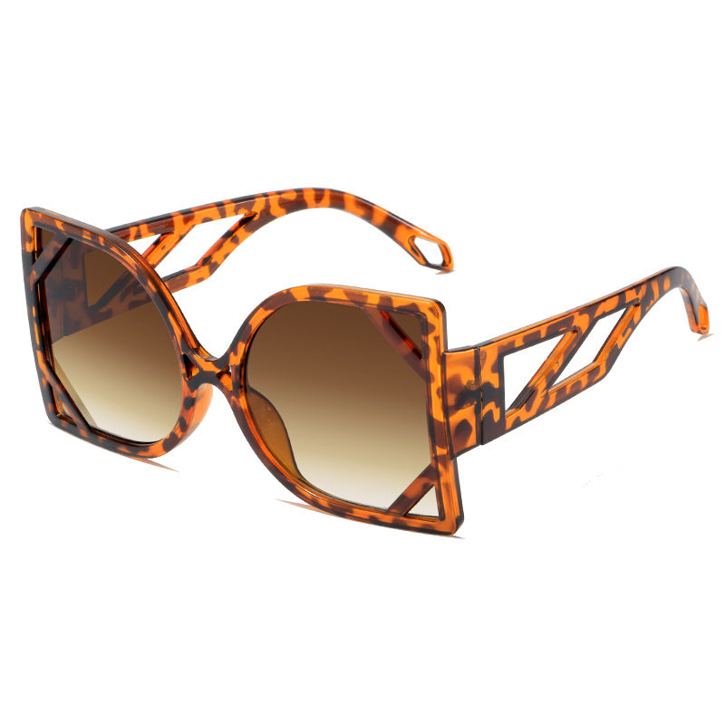 Damen geometrische Sonnenbrille mit exklusivem Design und UV-Schutz Brehn
