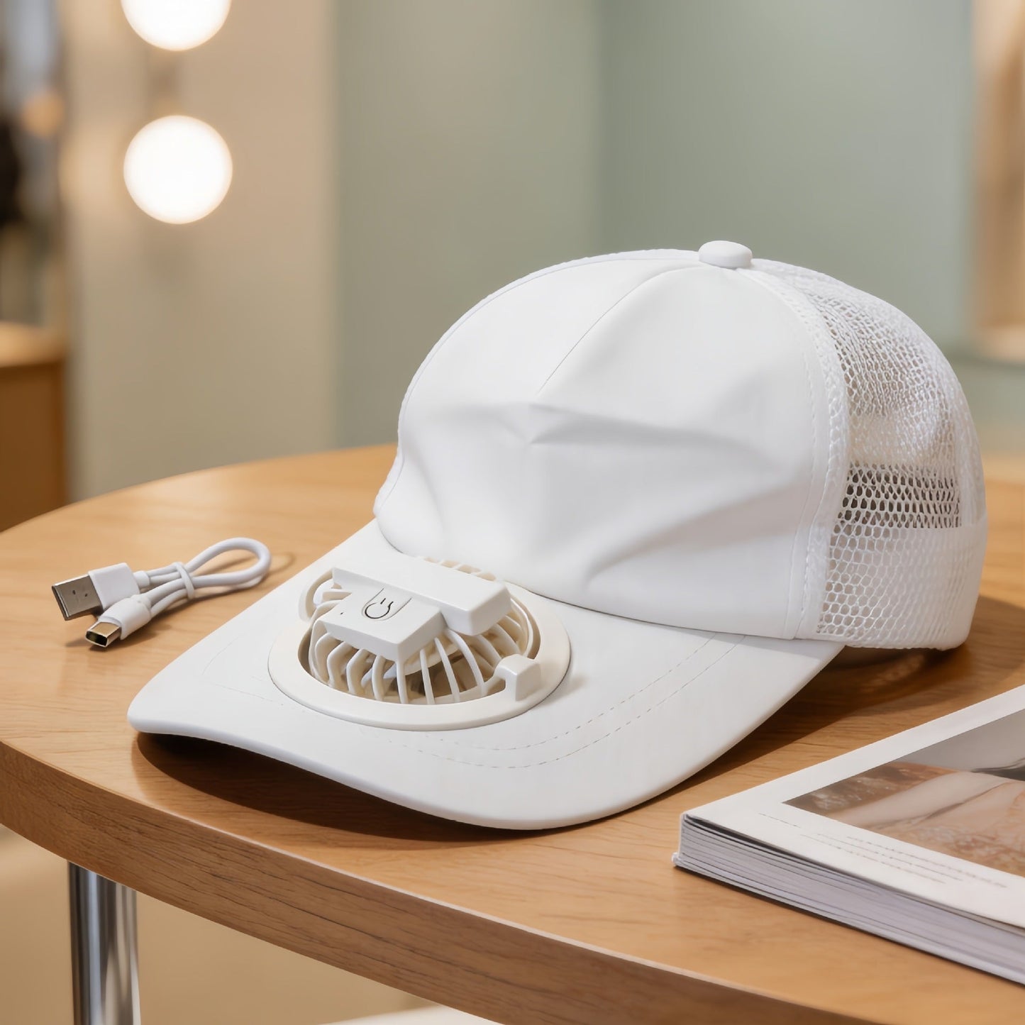 Damen Bequemer Tischventilator mit Verspielt Design Brehn