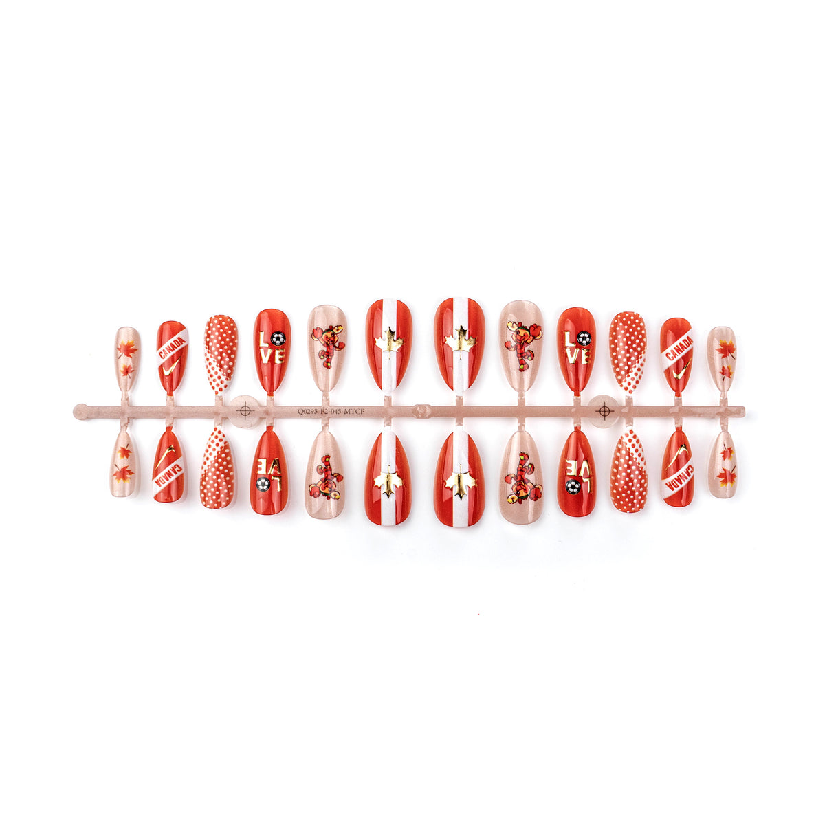 Sport-Themen Press-On Nail Art Set