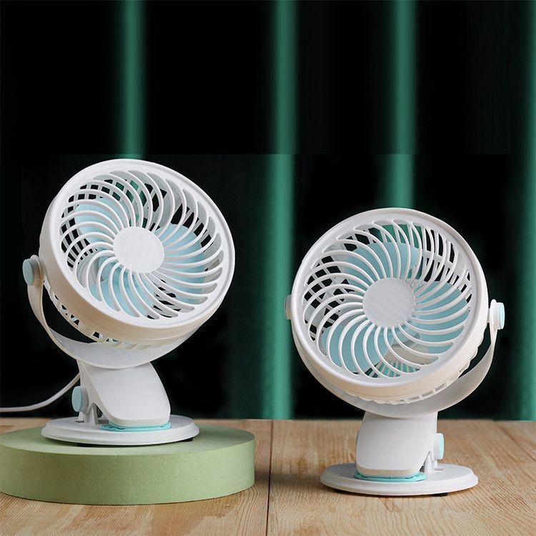 Unisex nan tragbarer Tischventilator mit Akku und Clipbefestigung neigbarer Ventilatorkopf Brehn