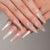 Elegantes Stiletto Press-On Nagelset mit Schleifenakzenten Brehn