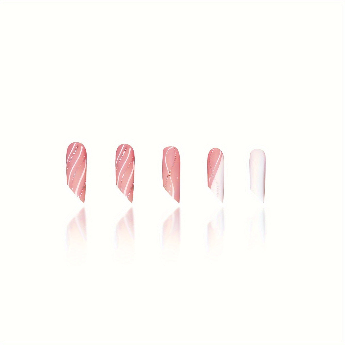 Elegante Stiletto Press-On Nagelkunst mit einzigartigen Designs Brehn