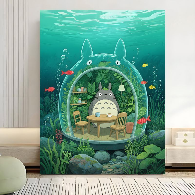 Verzauberte Waldszene Leinwand Kunstdruck Brehn