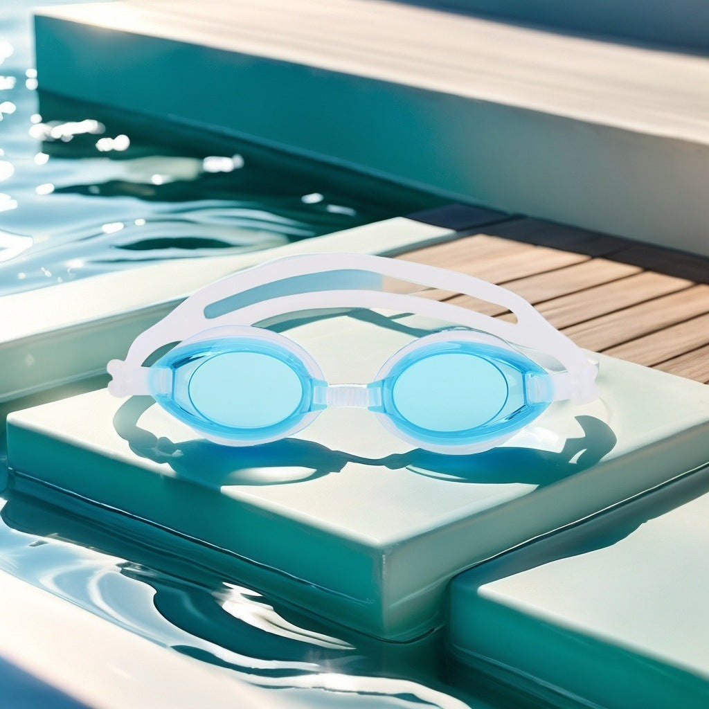 Schwimmbrille mit Kratzfesten Gläsern und Verstellbarem Headstrap Brehn