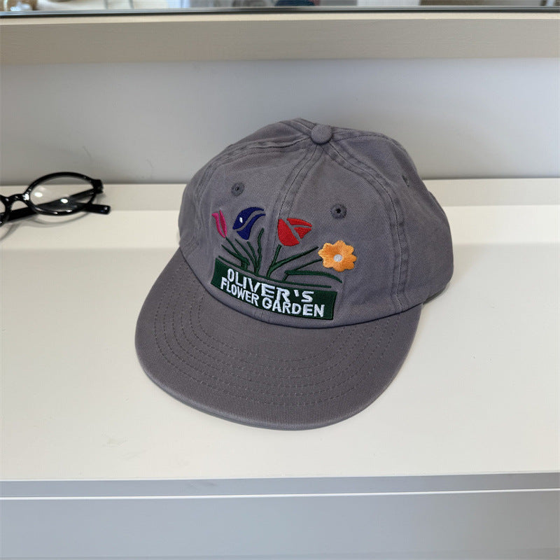 Männer Stickerei Blumen Cap Brehn
