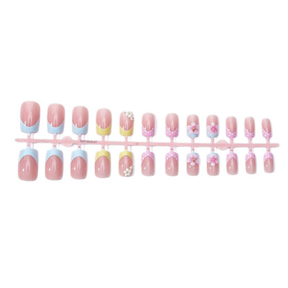 Florale Dekorative Press-On Nagelset 1790738756