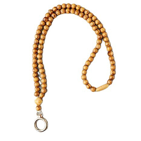 Elegante Holzperlen Brillen Kette Brehn