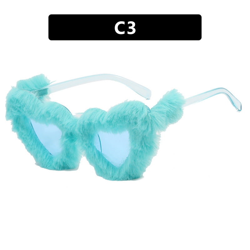 Damen Pfoten-Sonnenbrille mit luxuriösem Pelzbesatz Brehn