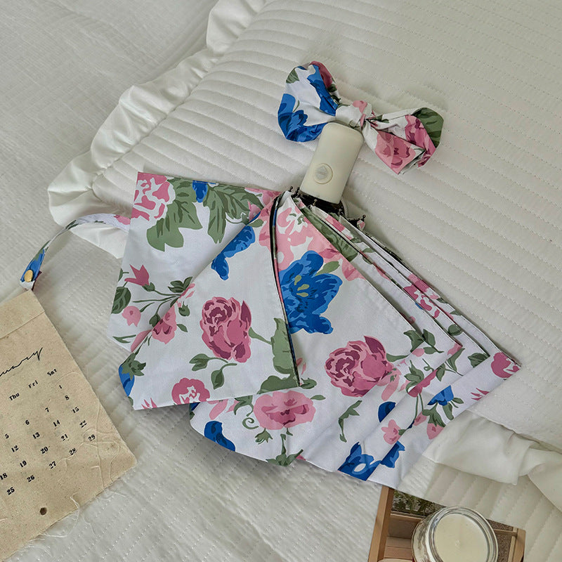 Damen Faltregenschirm mit hochwertigem Blumendesign Brehn