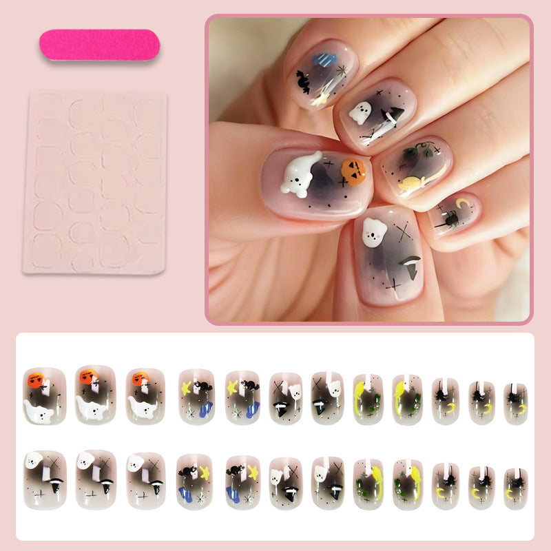 Kunstnagelset mit einzigartigen Spukmotiven Brehn