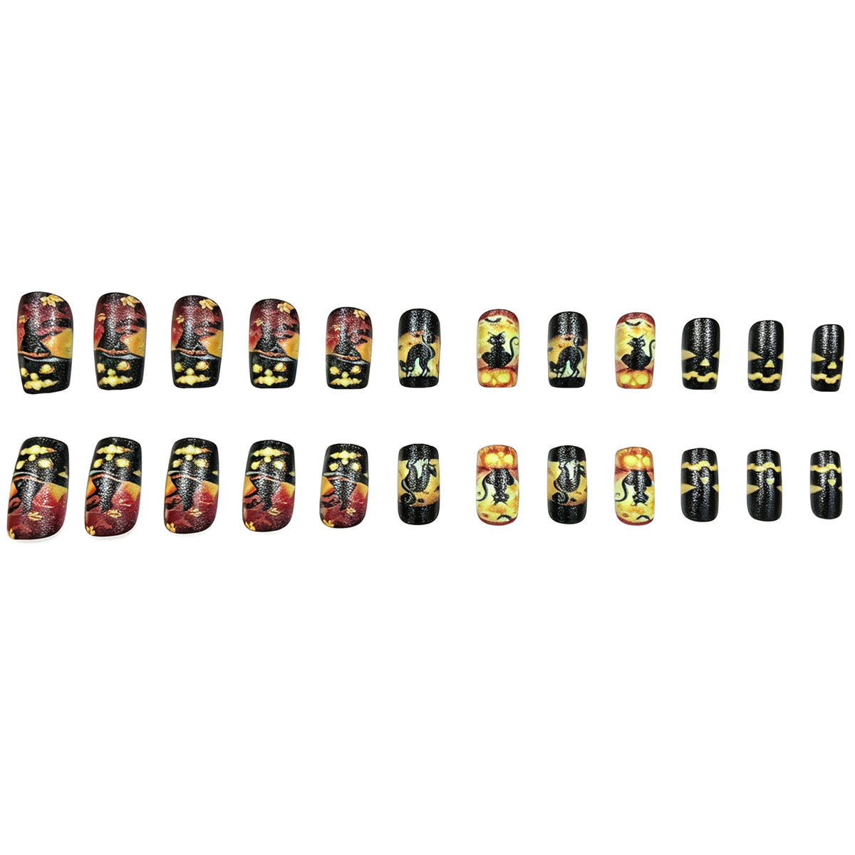Halloween-Themen Press-On Nagelkunst Brehn