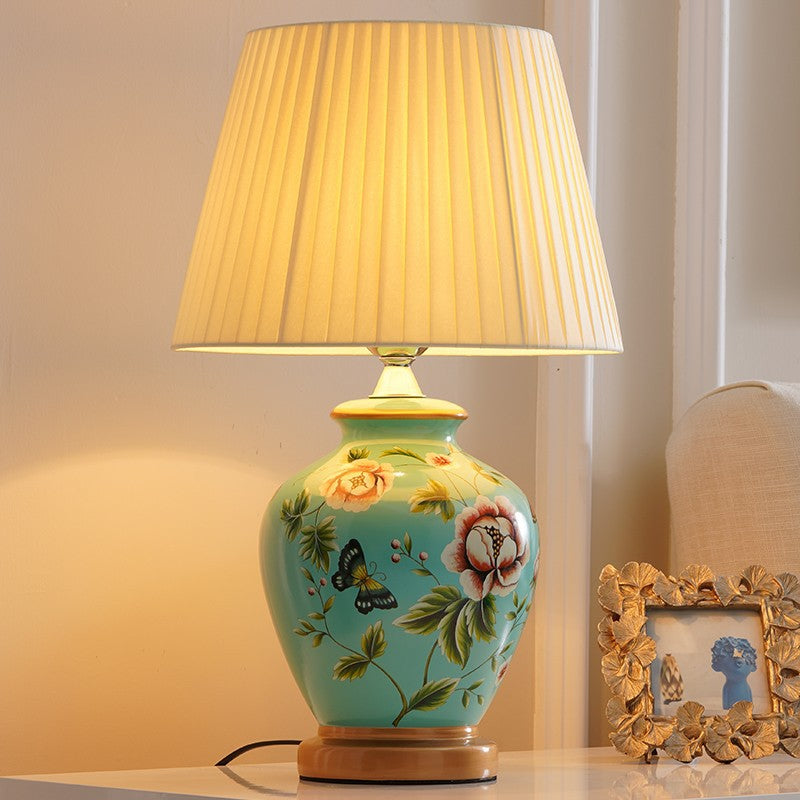 Florale Dekorative Tischlampe