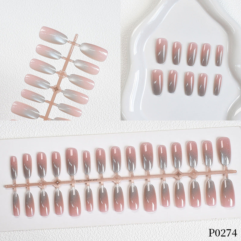 Gradient Shimmer Press-On Nagelkunst Brehn