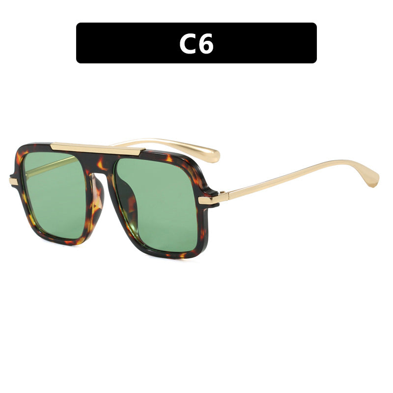 Damen quadratische Sonnenbrille mit luxuriösem Metallrahmen und robusten Gläsern Brehn
