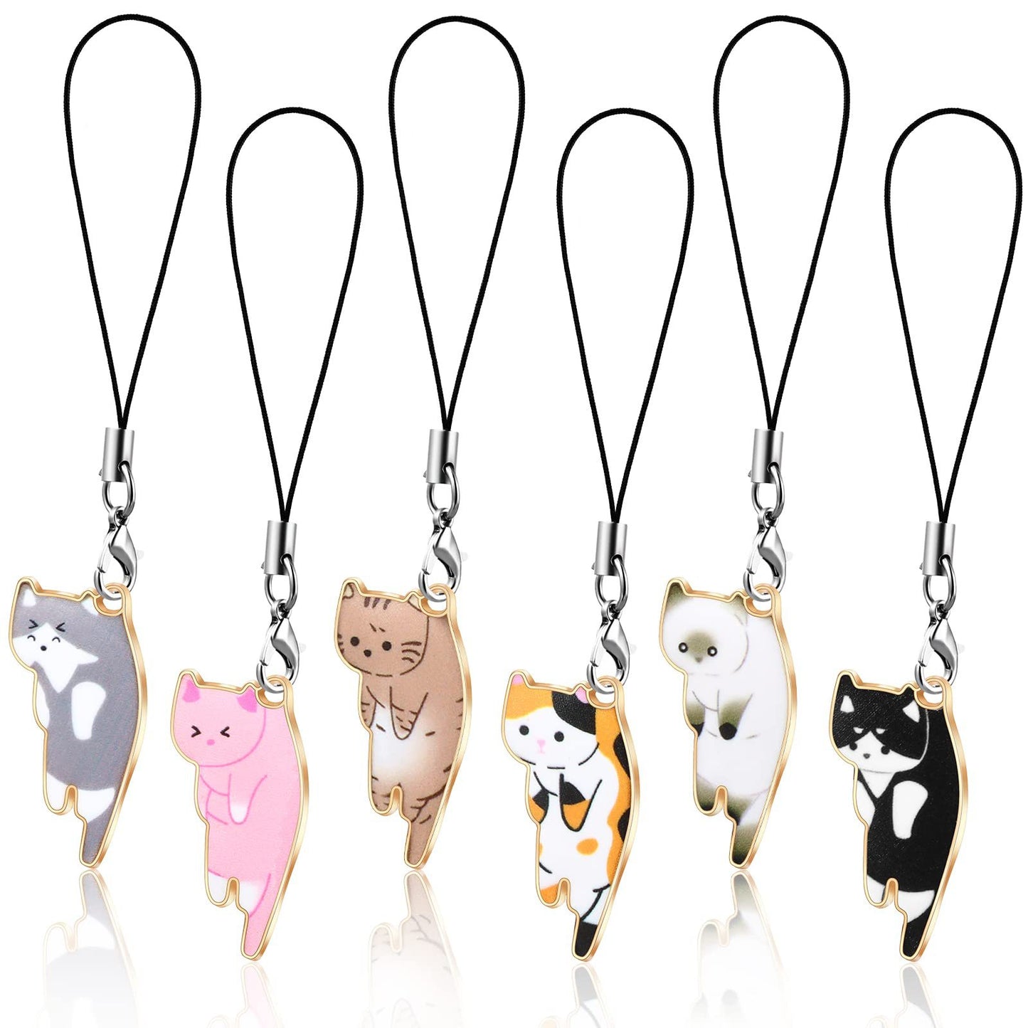 Kat-Themen Charms Schlüsselanhänger Set Brehn
