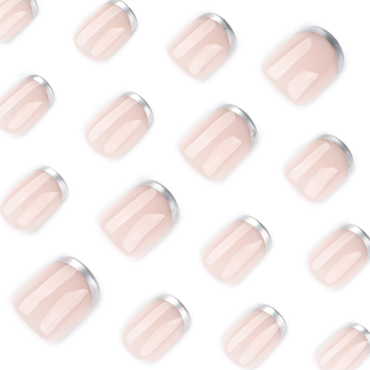 Elegante French-Tip Nagelkunst Brehn