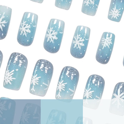 Frosted Snowflake Gel Nail Art Set Brehn