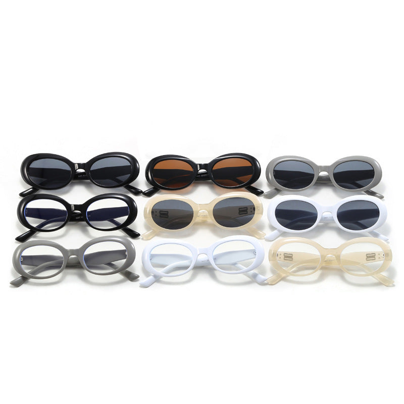Damen Retro-inspirierte Sonnenbrille mit breitem Rahmen Brehn