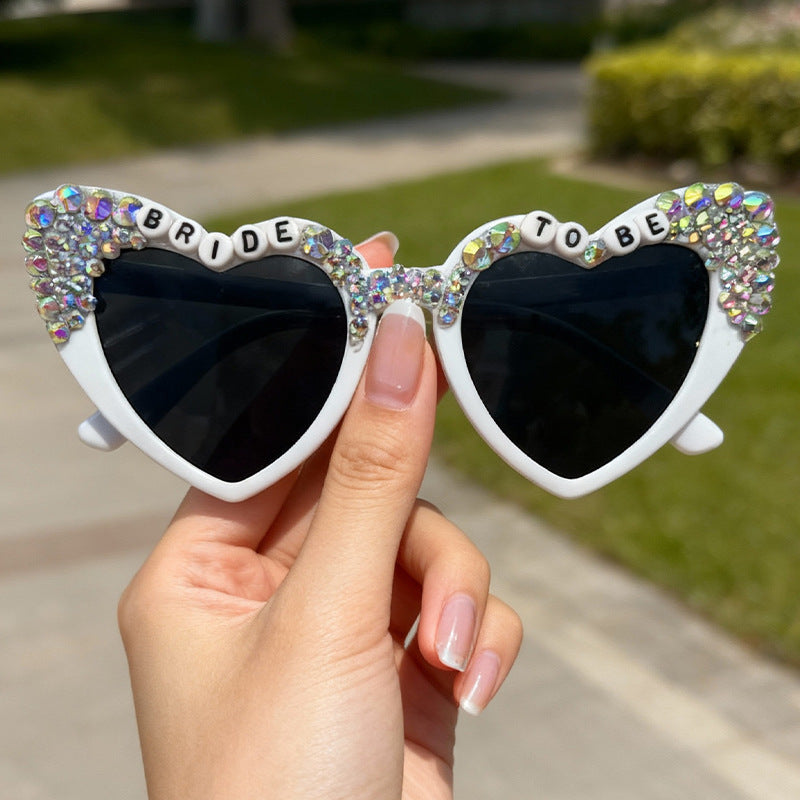 Glamouröse herzförmige Brautsonnenbrille Brehn