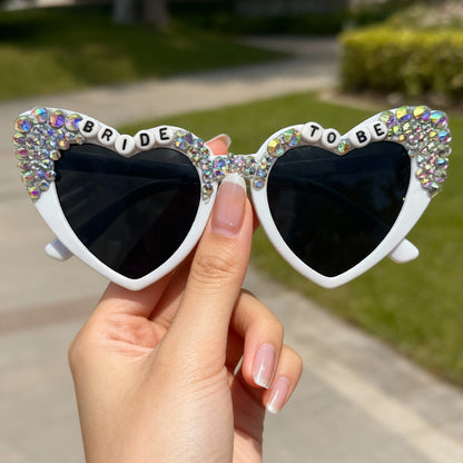 Glamouröse herzförmige Brautsonnenbrille Brehn