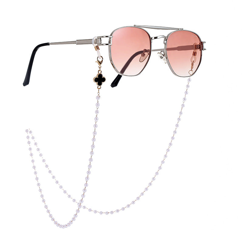Elegante Perlen Sonnenbrillen Kette Brehn