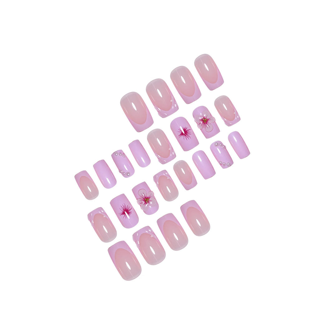 3D Florale Acryl-Nagelverstärkungen Brehn