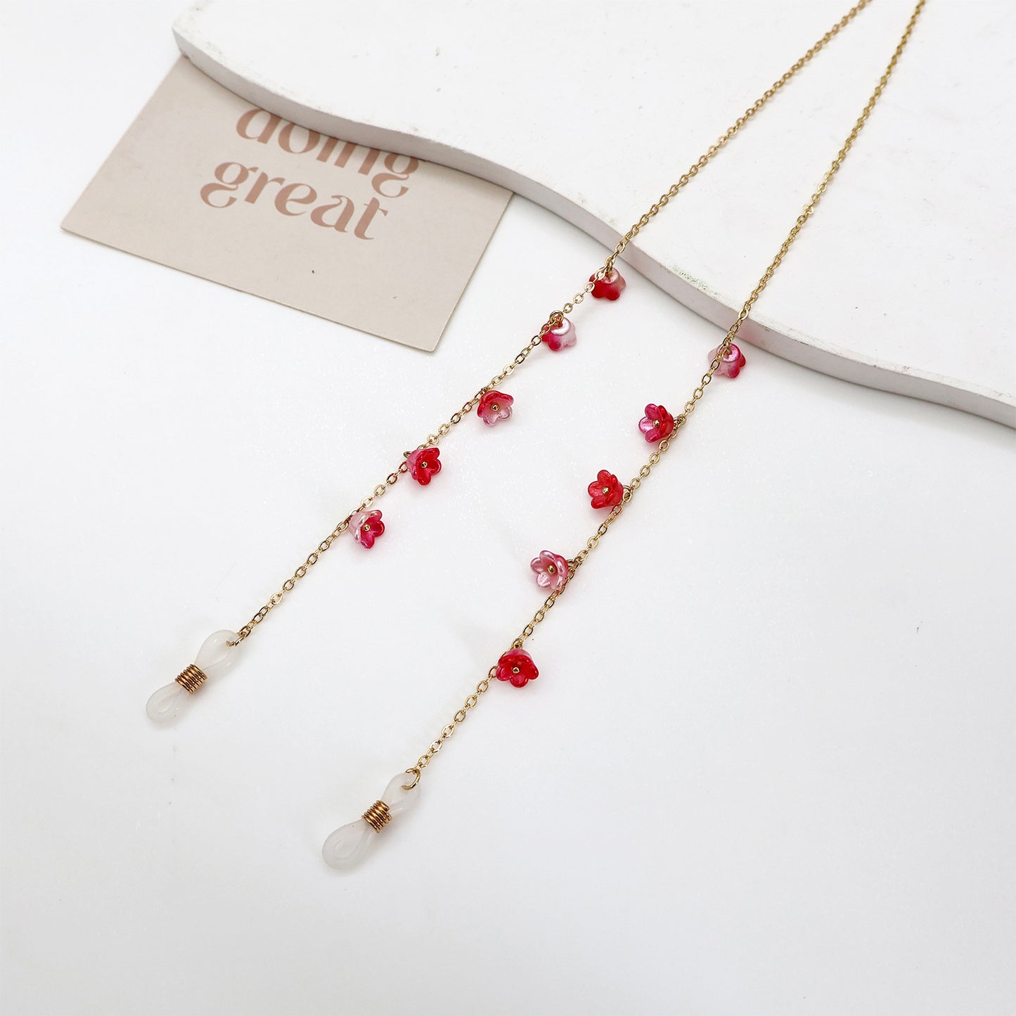 Blumenverziertes Brillenband Brehn