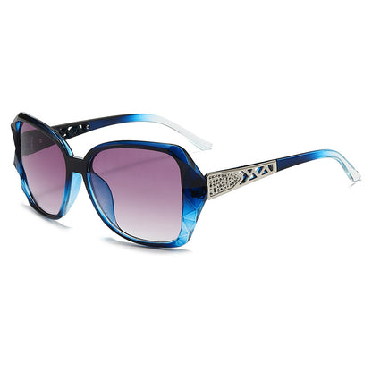 Elegante Übergroße Geometrische Sonnenbrille