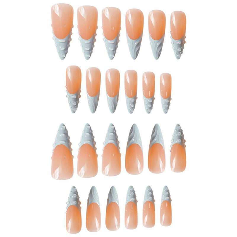 Künstlerische 3D Press-On Nagelverlängerungen Brehn