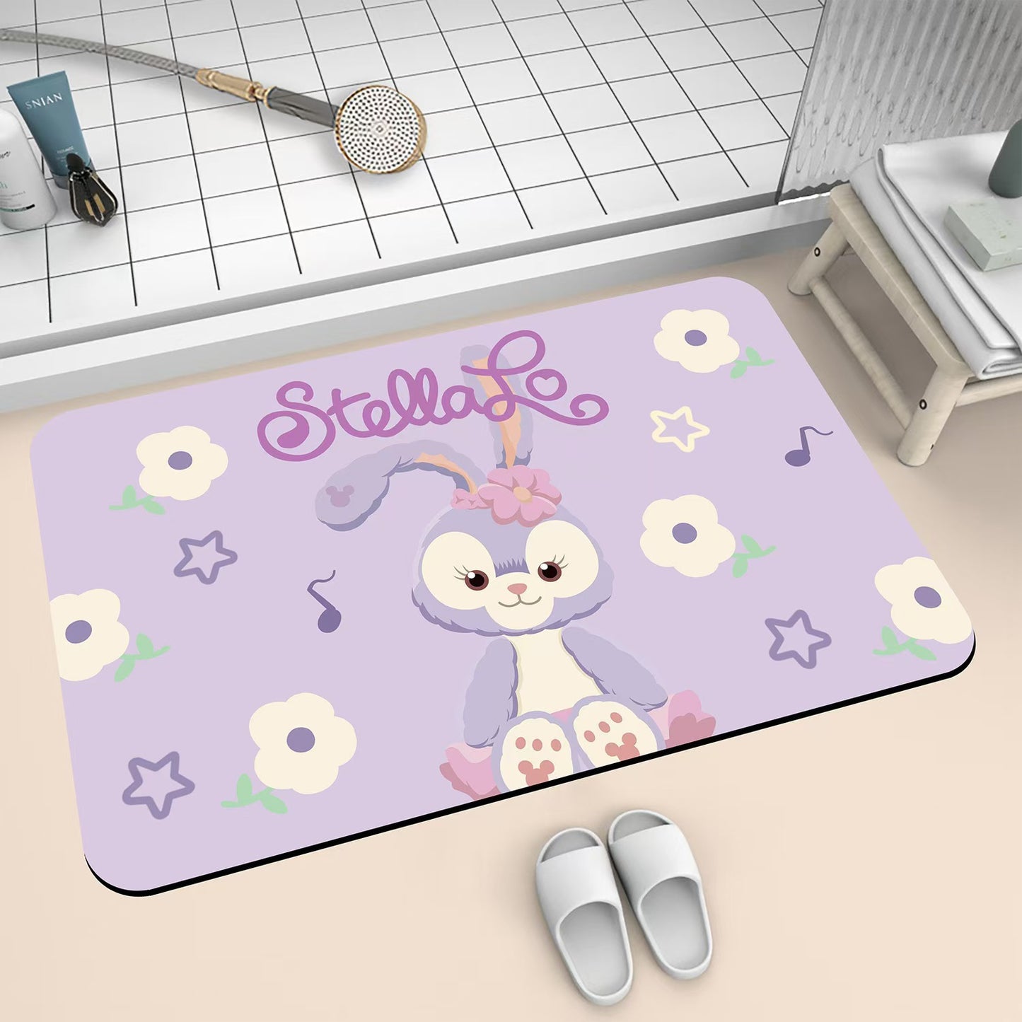 Cartoon Tier Badematte