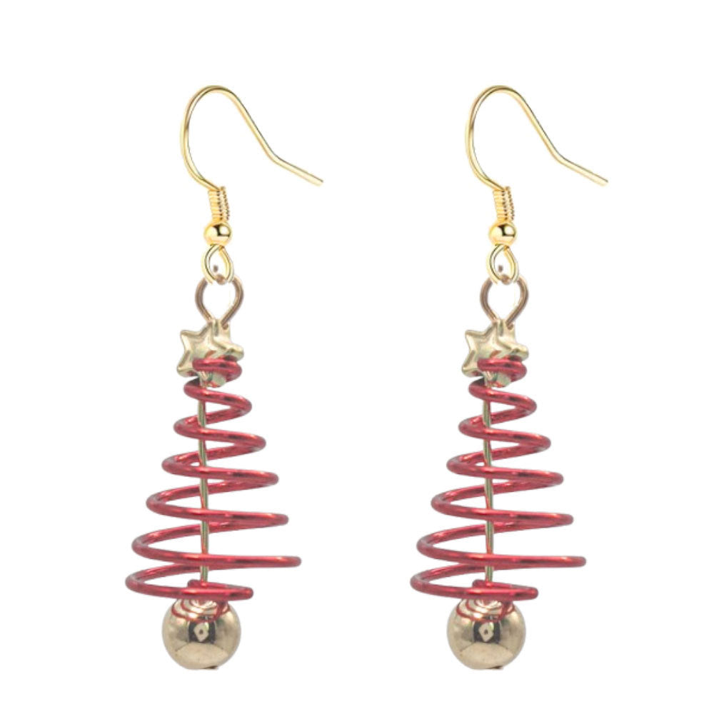Verspielte Weihnachtsbaum Ohrringe Brehn