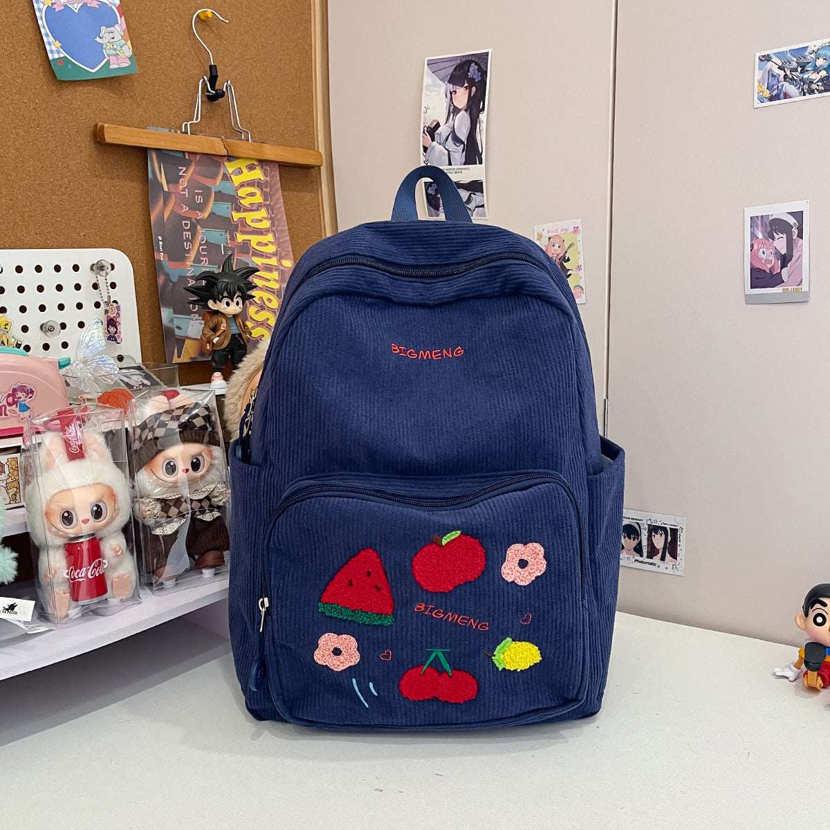 Stylische Bestickte Obstmuster Rucksack Brehn