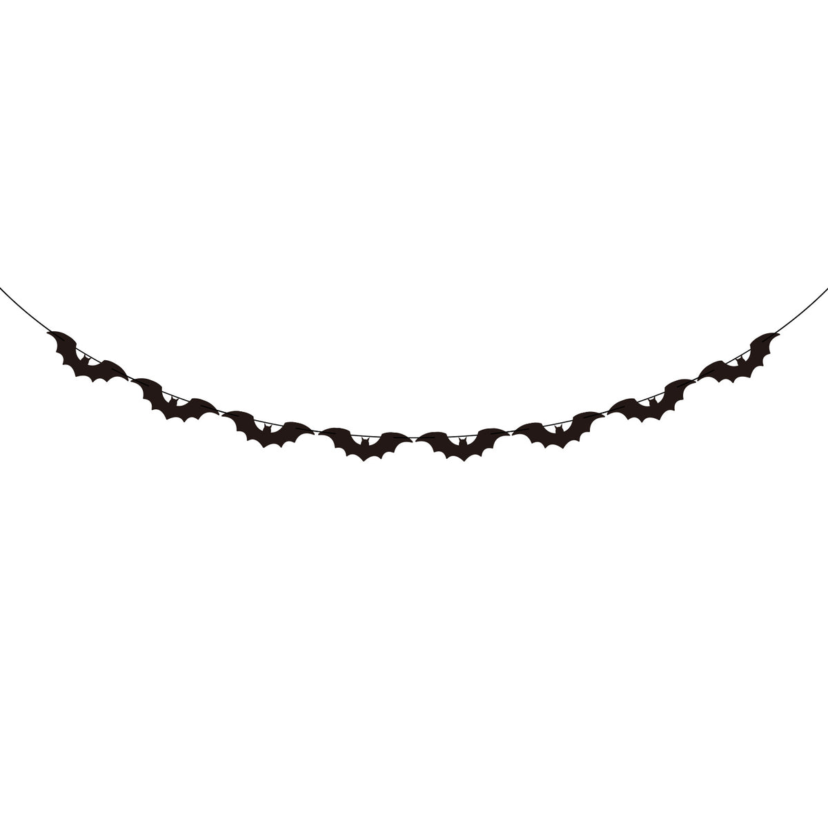 Halloween-Girlande mit Fledermaus-Motiv